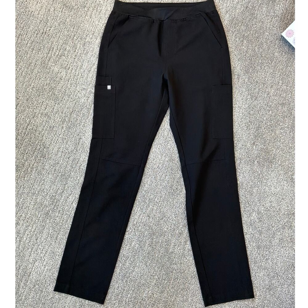 NWOT Figs Axim 7 Pocket Straight-Leg Scrub Pant Black Mens Size Small